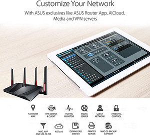 ASUS RT-AC88U wifi ruuter (2 foto / 2)
