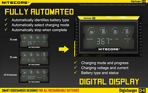 Зарядное устройство nitecore D4 Digicharger (2 фото из 3)