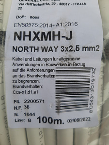 Elektrikaabel 3g1.5 5g1.5 3g2.5 (1 foto / 4)