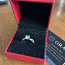 Обручальное кольцо с муассанитом и круглым бриллиантом 1 карат (фото #3)