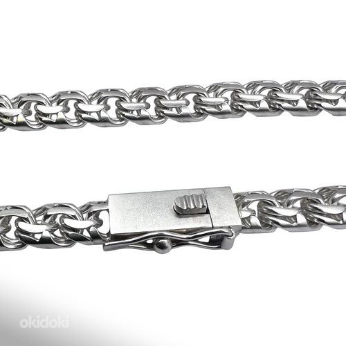 Handmade Bismarck Matte Box Chain 925 Sterling Silver