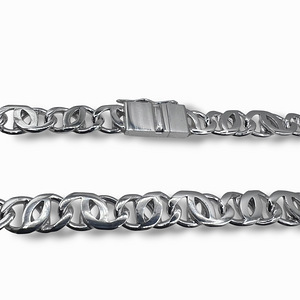 Массивная Цепь Paperclip Ручной работы Серебро 925 (3 фото из 9)