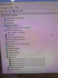Arvuti HP 8Gb RAM 120Gb SSD A8-8650 R7 (6 foto / 6)