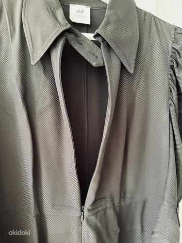 H&M Studio naiste must puff-sleeved midi kleit, s.42 (foto #9)