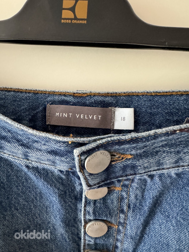 MINT VELVET Indigo Denim Pencil Skirt teksaseelik UK18 XL Tallinn Seelikud okidoki