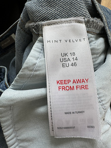 MINT VELVET Indigo Denim Pencil Skirt, teksaseelik UK18, XL (9 foto / 10)