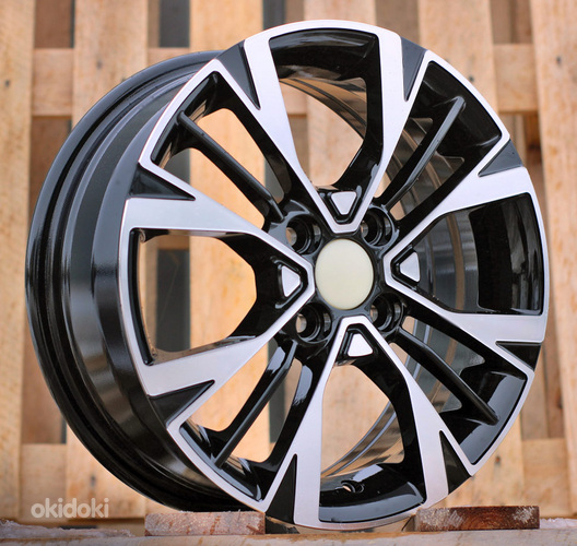 R15x6  4X100  ET  51  54.1  Y1127  Black Polished (MB)  For KIA  (R+L1)