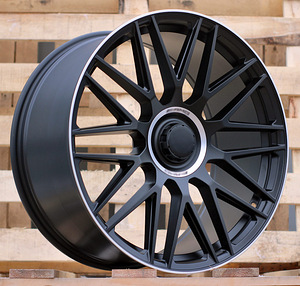 R21x10  5X112  ET  35  66.6  Y0207  Black Half Matt+Polished Lip (BLHMPL)  For MER  (K4+M)  (Rear+Front) (1 foto / 1)