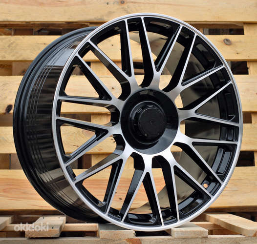 R19x8.5  5X112  ET  40  66.6  Y0207  (FBX161)  Black Polished (MB)  For MER  (Z5+K3)  (HYBRID FORGED Rear+Front)