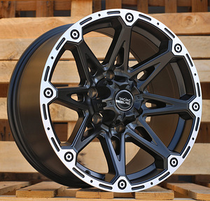 R17x8.5  6X139.7  ET  15  110.1  Y0139  Black Polished Half Matt (MBHM)  For 4X4  (K2) (1 foto / 1)