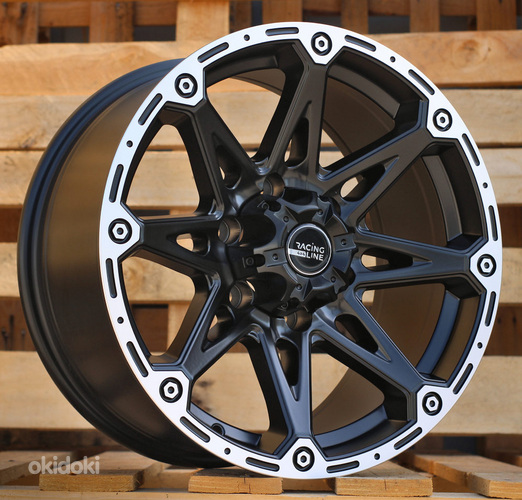 R17x8.5  6X139.7  ET  15  110.1  Y0139  Black Polished Half Matt (MBHM)  For 4X4  (K2)