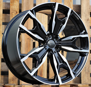 R20x8  5X112  ET  27  66.6  Y0204  Black Polished (MB)  For BMW  (P+Z4+Z7)  (X3 (Rear+Front)) (1 foto / 1)