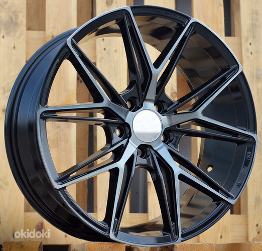 R18x8  5X112  ET  40  66.5  Y0036  Black+Tinted Face (BLTF)  For RACIN  (K2)