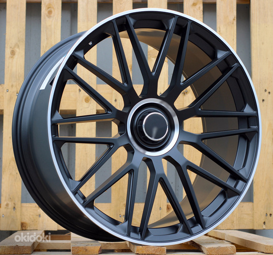 R23x11  5X112  ET  42  66.6  XFRGW160  Black Matt+Polished Lip (BMPL)  For MER  (K3)  (Rear+Front FORGED)