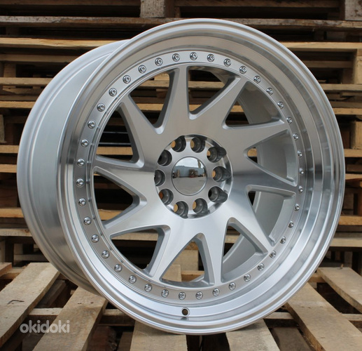 R18x9.5  5X120  ET  25  74.1  XFA39  Machined Silver (MS)  For RACIN  ((AKC 90 Eur)REAR+FRONT)