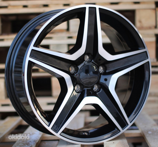 R17x7.5  5X112  ET  45  66.6  XF651  Black Polished+Powder Coating (MBPC)  For MER  (R)
