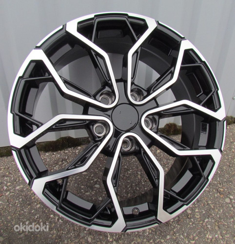 R17x7  5X114.3  ET  43  66.1  XF260  (BK1058)  Black Polished (MB)  For RENAU  (D3)