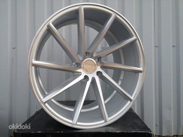 R19x9  5X120  ET  35  72.6  XF096  Machined Silver (MS)  For RACIN  (K7)  ((Left) Style Vossen (AKC 70 Eur))