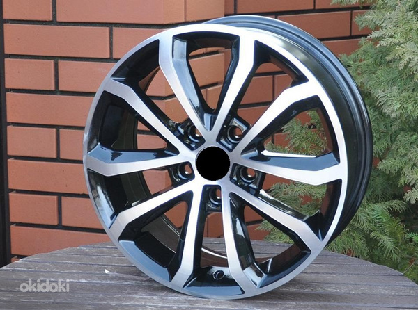 R17x7  5X112  ET  49  57.1  XF083  Black Polished (MB)  For SKODA  ((AKC 65 Eur))