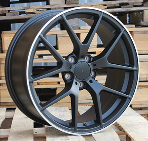 R19x8  5X112  ET  40  66.6  XE384  (IN5461)  Black Matt+Polished Lip (BMPL)  For MER  (K7)  (Rear+Front) (1 foto / 1)