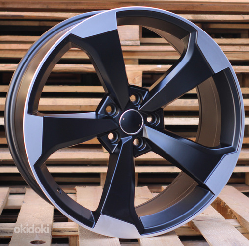 R18x8  5X112  ET  45  66.5  XE351  (BY1491)  Black Polished Half Matt (MBHM)  For AUD  (P1)