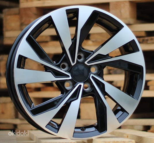 R15x6  5X100  ET  40  57.1  XE277  Black Polished (MB)  For VW  (P1)