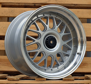 R19x9.5  5X120  ET  25  74.1  XE244  Silver+Polished Lip (SP)  For BMW  (P1+P2)  (BBS Style Front+Rear) (1 foto / 1)
