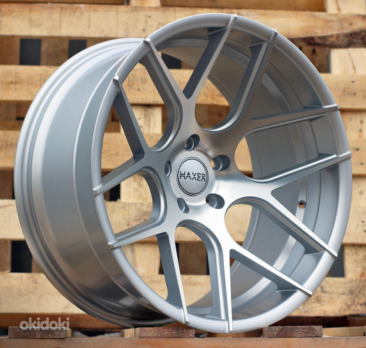 R20x9  5X120  ET  30  72.6  SSA03  (HX022)  Polished Silver Half Matt (MSHM)  For HAXER  (Z1)  (Rear+Front)