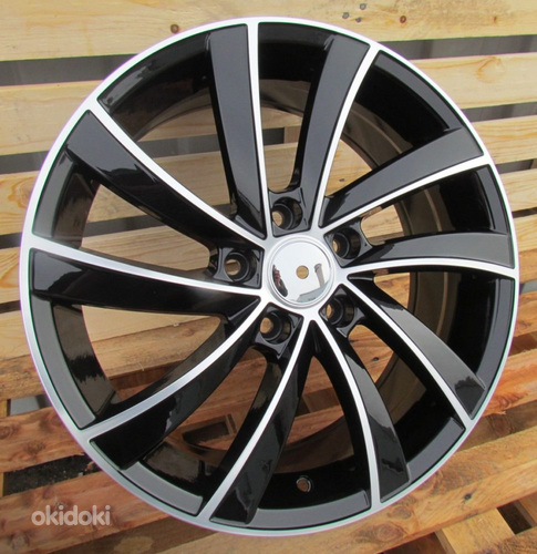 R17x7  5X112  ET  49  57.1  SK523  (BK5290)  Black Polished (MB)  For SKODA  (R)