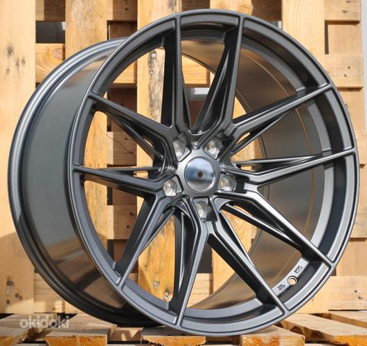 R20x10  5X120  ET  35  74.1  SL525  Gun Metal (GM)  For RACIN  (P1)  (HYBRID FORGED (Front+Rear))