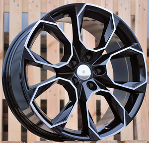 R19x8.5  5X112  ET  40  57.1  SK516  (BYD1310)  Black Polished+Powder Coating (MBPC)  For SKODA  (K7) (1 foto / 1)