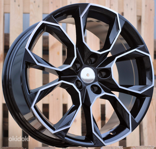 R19x8.5  5X112  ET  40  57.1  SK516  (BYD1310)  Black Polished+Powder Coating (MBPC)  For SKODA  (K7)