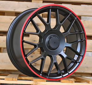 R18x8.5  5X112  ET  35  66.6  REW020  Black Matt (BM)  For MER  (K7)  (Red Coating) (1 foto / 1)