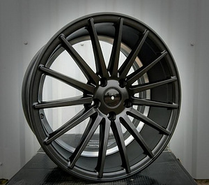 R17x8  5X112  ET  40  66.5  QC196  Black Half Matt (BLHM)  For RACIN  (R)  (STYLE VOSSEN) (1 foto / 1)