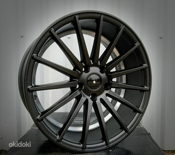 R17x8  5X112  ET  40  66.5  QC196  Black Half Matt (BLHM)  For RACIN  (R)  (STYLE VOSSEN)