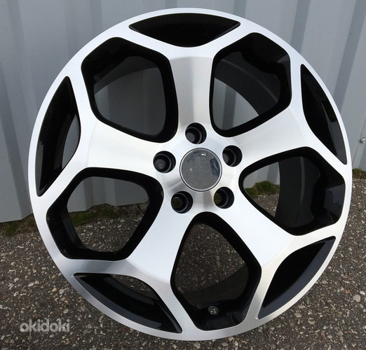 R17x7.5  5X108  ET  50  63.4  QC507  Black Polished+Powder Coating (MBPC)  For FORD  (R)