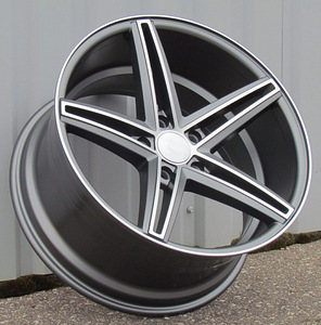 R18x9  5X120  ET  35  72.6  QC521  Grey Polished Half Matt (MGHM)  For RACIN  (K4)  ((Rear+Front) Style Vossen (AKC 75 Eur)) (1 foto / 1)