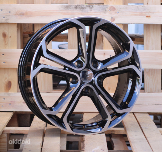 R16x6.5  5X115  ET  39  70.1  OP523  (XF087)  Black Polished (MB)  For OPEL  (K7+?)
