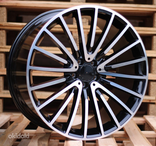 R21x9  5X112  ET  30  66.6  MR532  (XFRGW0566)  Black Polished (MB)  For MER  (K3)  (Rear+Front FORGED)