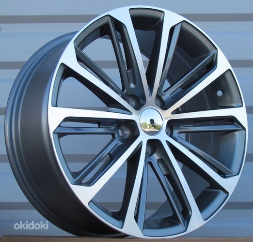 R18x8  5X112  ET  45  57.1  LU980  Grey Polished+Powder Coating (MGPC)  For VW  (P1)