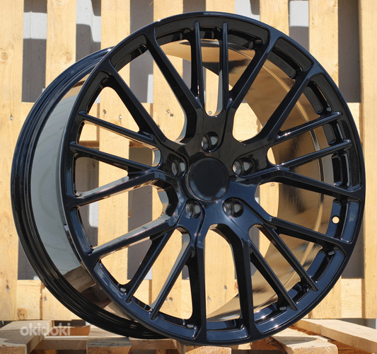 R21x9.5  5X130  ET  58  71.6  MFRGW1101  Black (BL)  For PORCH  (K3)  (FORGED (Rear+Front))