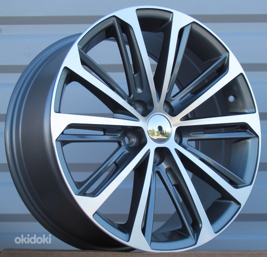 R18x8  5X112  ET  45  57.1  LU980  Black Polished+Powder Coating (MBPC)  For VW  (K4)