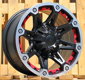 R16x8  6X139.7  ET  M12  108.1  LU849  Black Matt+Polished Lip (BMPL)  For 4X4  (K3) (1 foto / 1)
