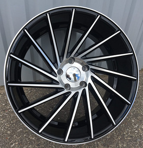 R19x9.5  5X120  ET  38  72.6  LU589  (M7R)  Black Polished (MB)  For RACIN  (K7)  ((AKC 60 Eur) Style Vossen (Right side)) (1 foto / 1)