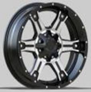 R20x9  5X127  ET  M12  78.1  LU407  Black Polished (MB)  For 4X4  (K3)  (Milling) (1 foto / 1)