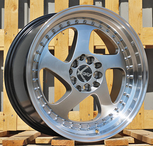 R17x8  10X100/114  ET  30  73.1  LU511  Hyper Black (HB)  For RACIN  (K3)  (+ Chrome Rivets) (1 foto / 1)