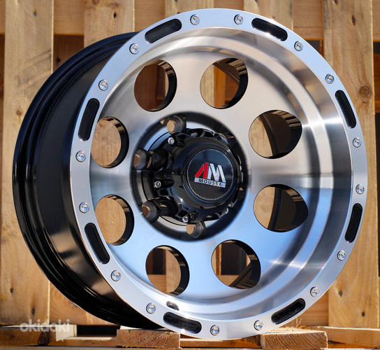 R15x10  6X139.7  ET  M46  110.1  LU087  Black Polished (MB)  For 4X4  (P1)
