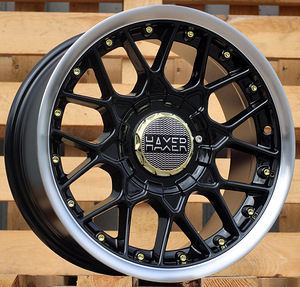 R15x8  8X100/114  ET  30  73.1  L1879  (HX025)  Black+Polished Lip (BLPL)  For HAXER  (P1)  ((AKC 60 Eur)) (1 foto / 1)