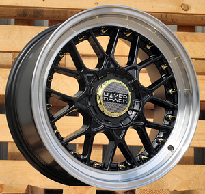 R17x8  10X112/120  ET  30  74.1  L1880  (HX025)  Black+Polished Lip (BLPL)  For HAXER  (P1) (1 foto / 1)