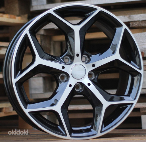 R18x7.5  5X112  ET  51  66.6  L1623  Black Polished (MB)  For BMW  (P1)  (X1)